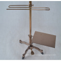 Custom high quality gold mannequin metal stand rotating mannequin stand base